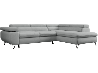 Narożnik PETER L - Paros 05 - jasny szary - OUTLET