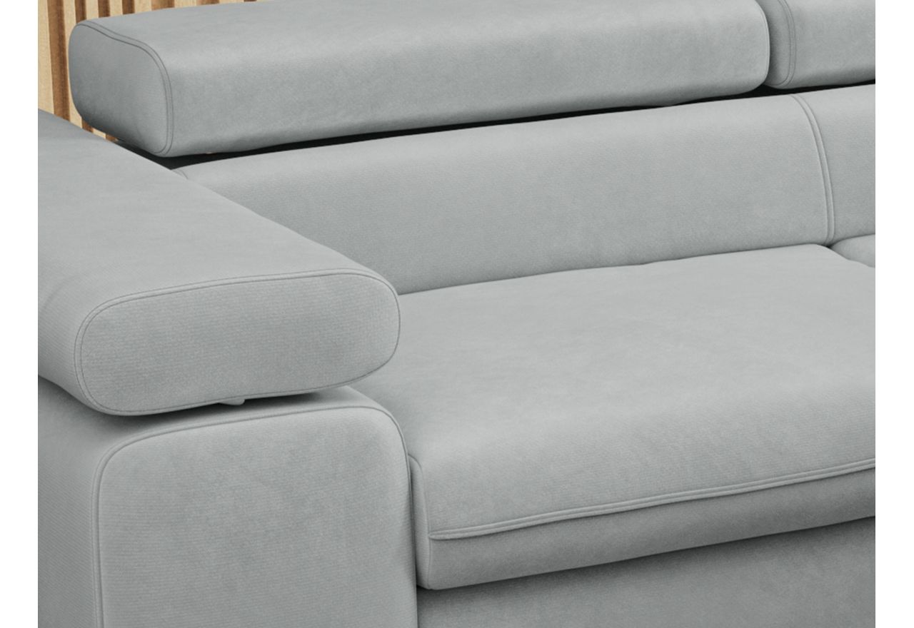 Narożnik PETER L - Paros 05 - jasny szary - OUTLET