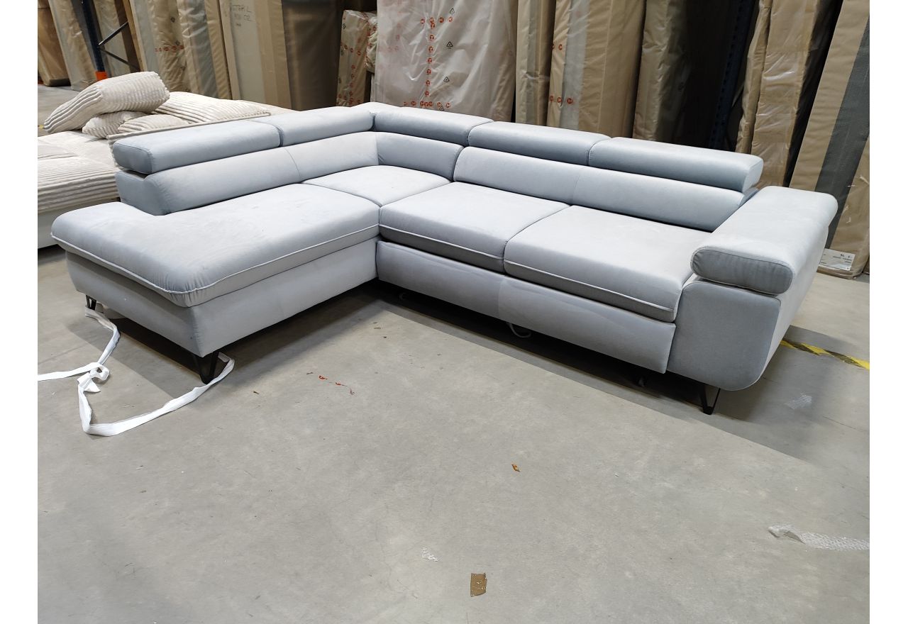 Narożnik PETER L - Paros 05 - jasny szary - OUTLET