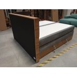 Łóżko kontynentalne AMORE KING 180x200 - Monolith 84 - jasny szary - OUTLETU