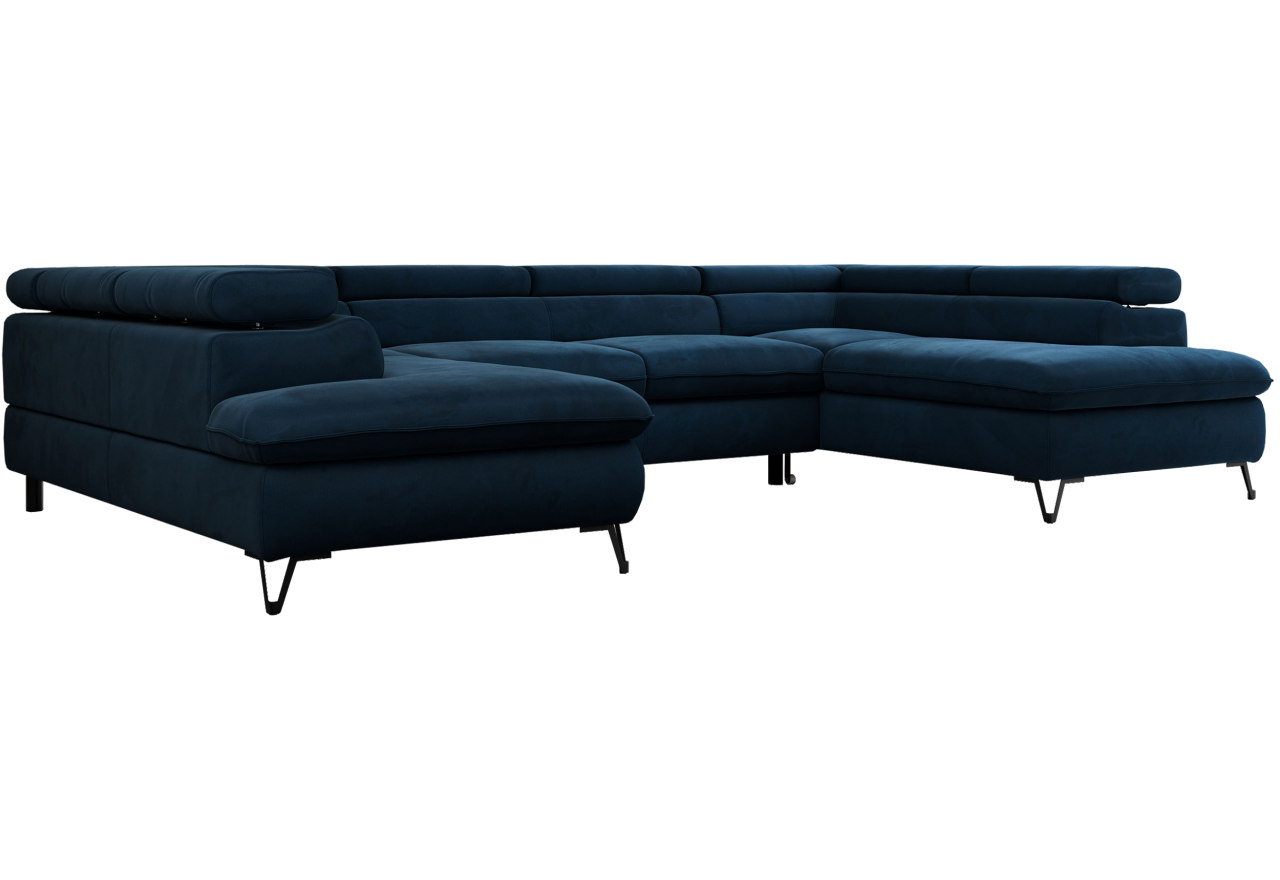 Narożnik PEDRO U - Monolith 77 - granatowy - OUTLETU