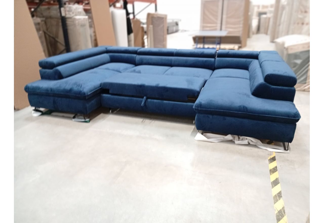 Narożnik PEDRO U - Monolith 77 - granatowy - OUTLETU