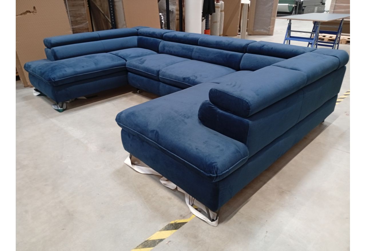 Narożnik PEDRO U - Monolith 77 - granatowy - OUTLETU