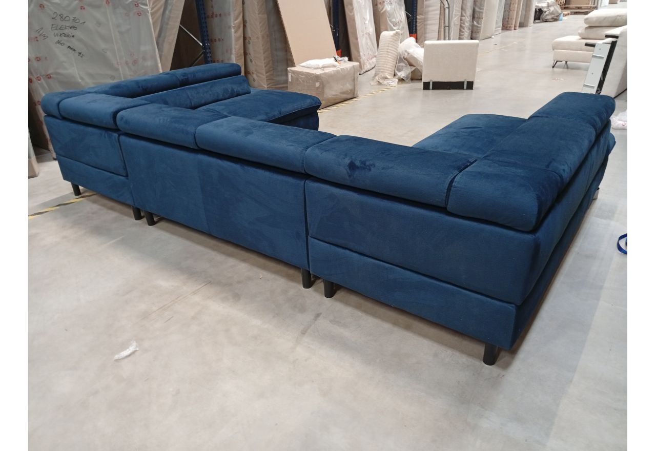 Narożnik PEDRO U - Monolith 77 - granatowy - OUTLETU