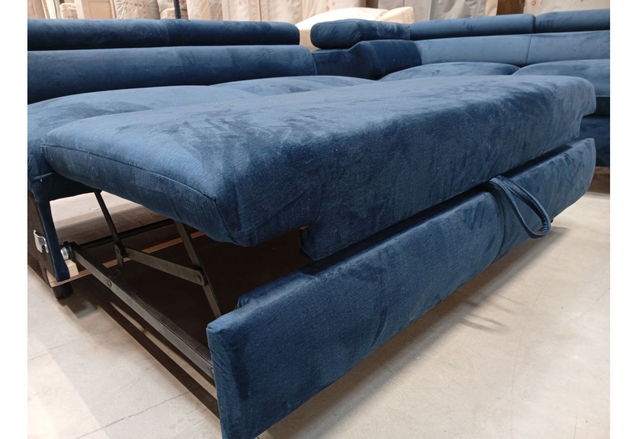 Narożnik PEDRO U - Monolith 77 - granatowy - OUTLETU