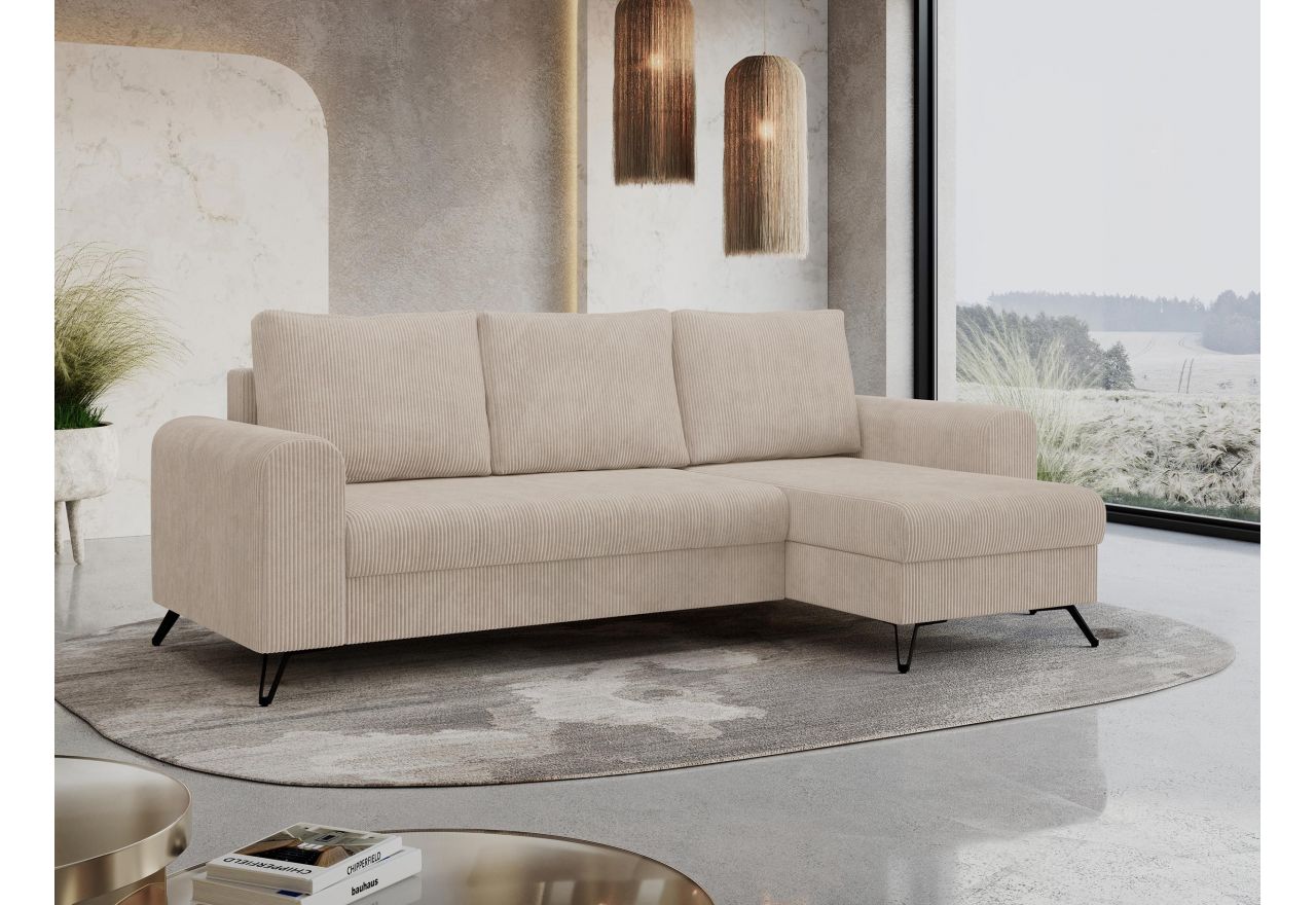 Narożnik HUGO L - Lincoln 03 - beżowy - OUTLETU