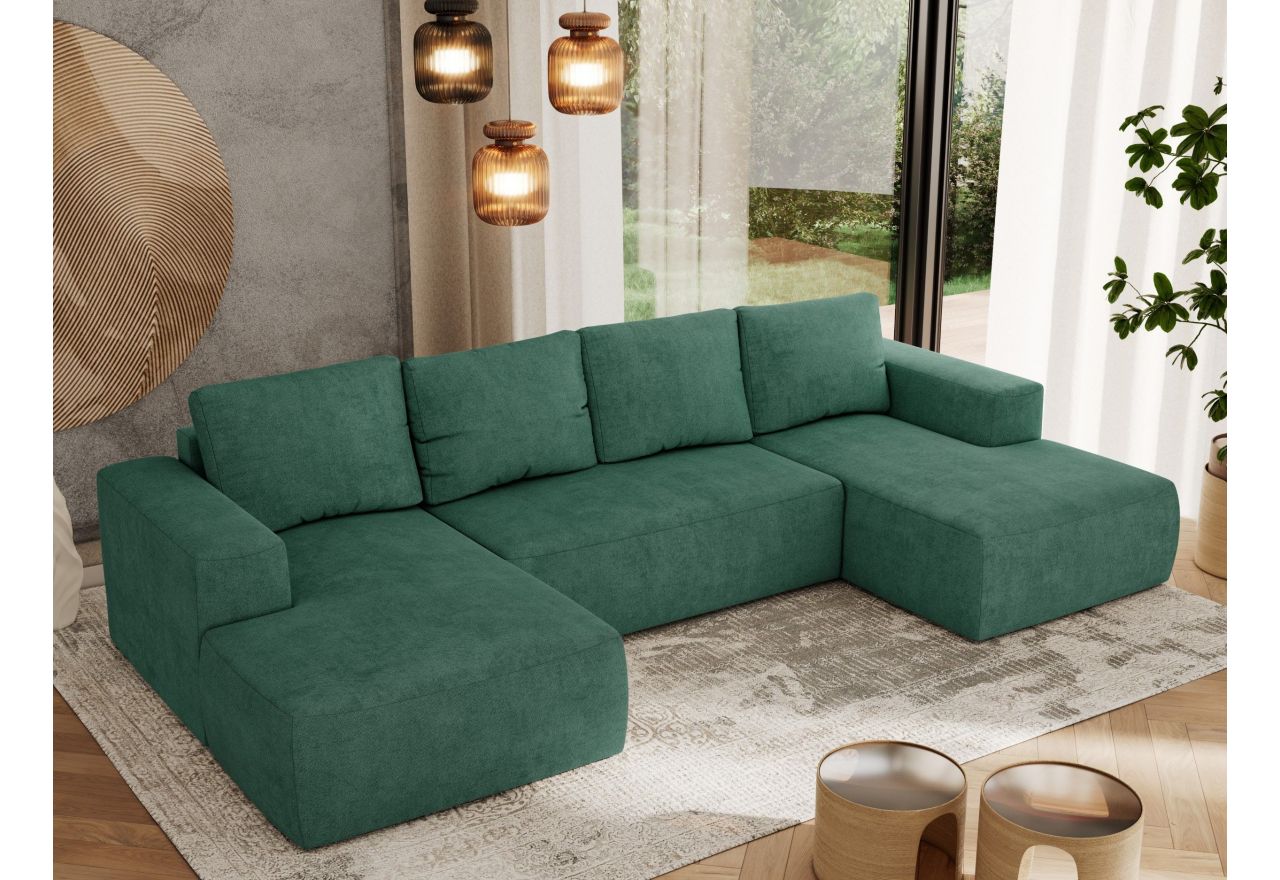 Narożnik TRENTINO U - Matana 23 - zielony - OUTLET