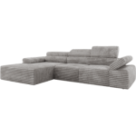 Narożnik z elektrycznym sterowaniem RILASSO L - Tilia 86 - szary - OUTLET