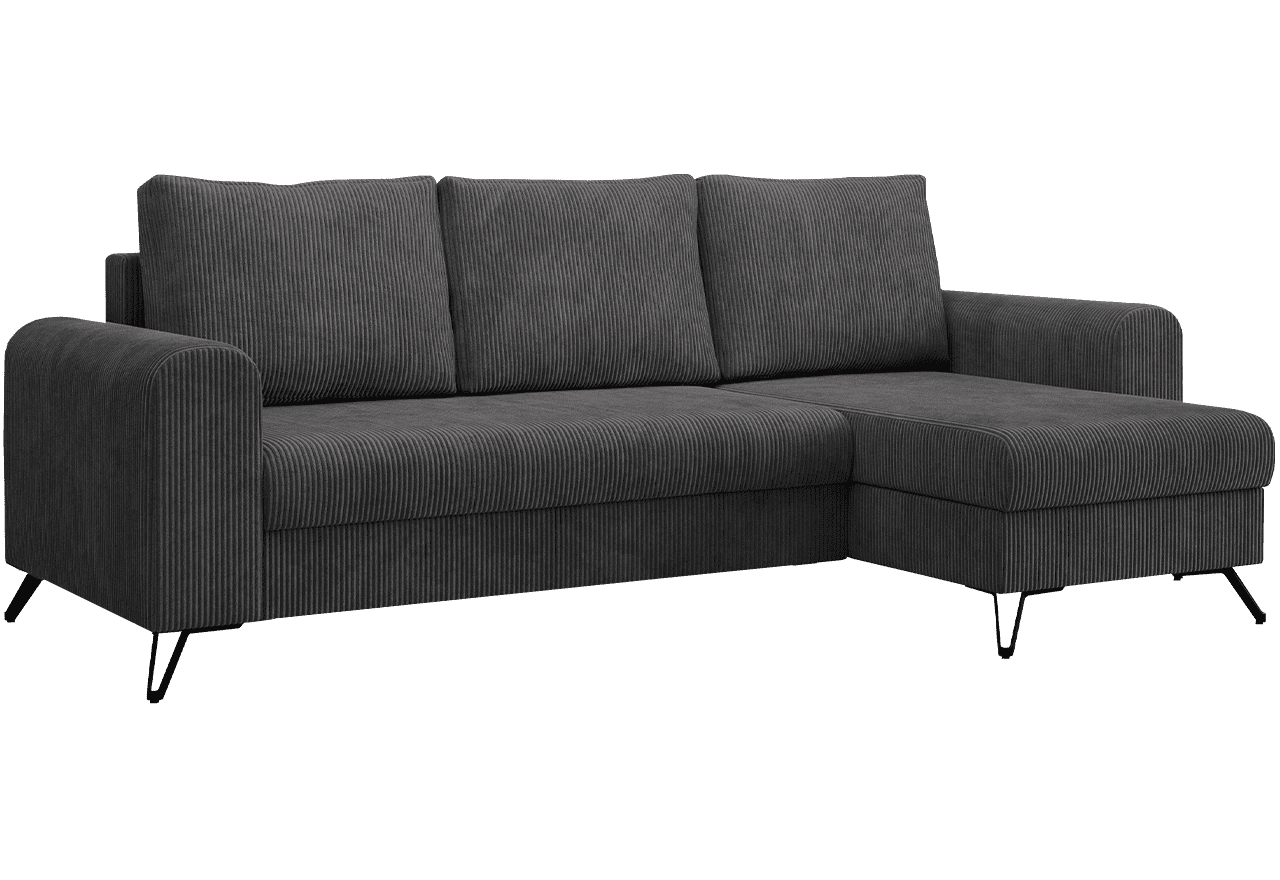 Narożnik HUGO L - Lincoln 90 - szary - OUTLETU