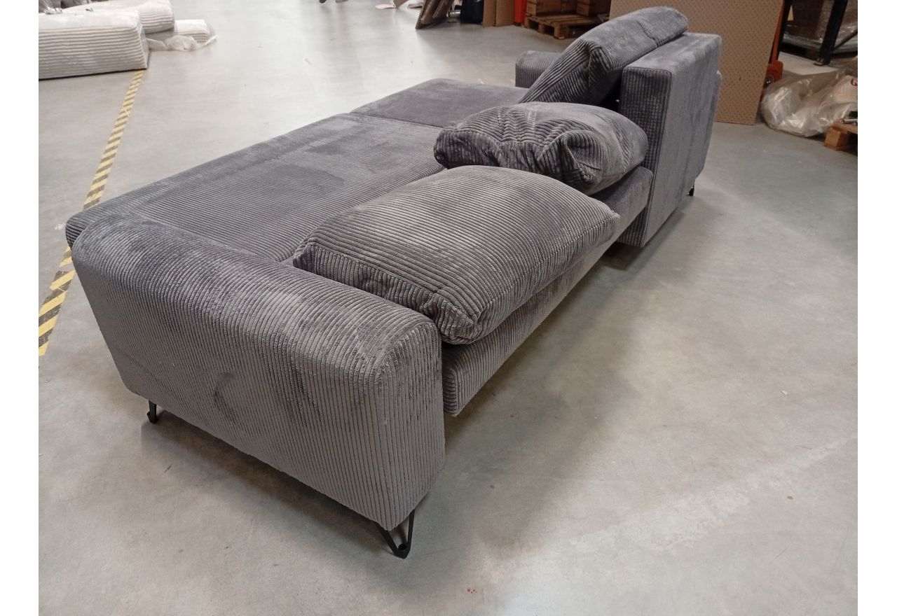 Narożnik HUGO L - Lincoln 90 - szary - OUTLETU