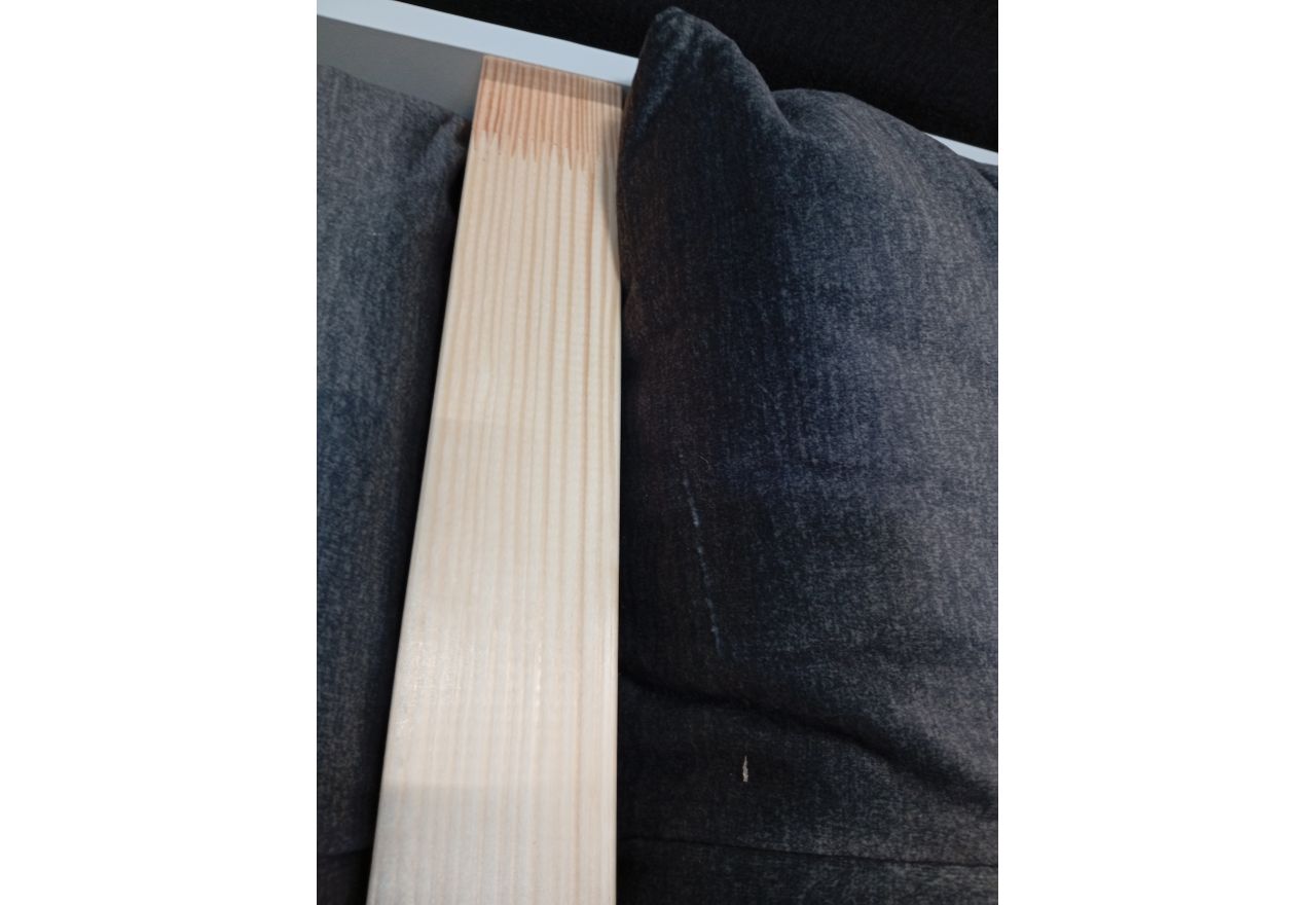 Narożnik COLIN L - Monolith 92 - ciemny szary - OUTLETU