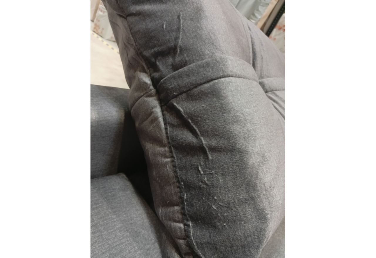 Narożnik COLIN L - Monolith 92 - ciemny szary - OUTLETU