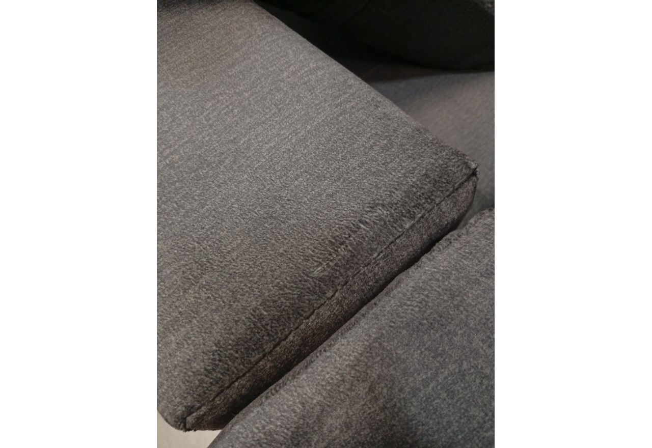 Narożnik COLIN L - Monolith 92 - ciemny szary - OUTLETU