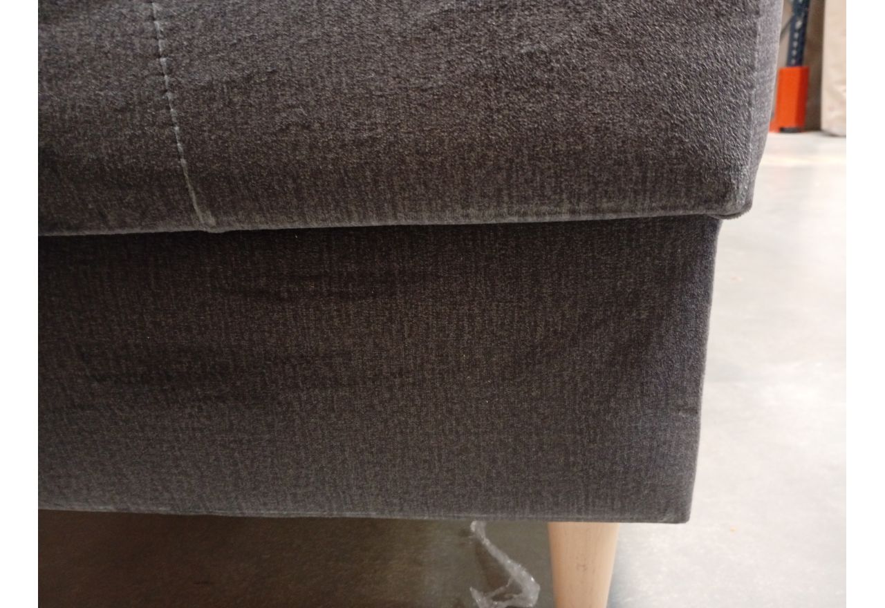 Narożnik COLIN L - Monolith 92 - ciemny szary - OUTLETU