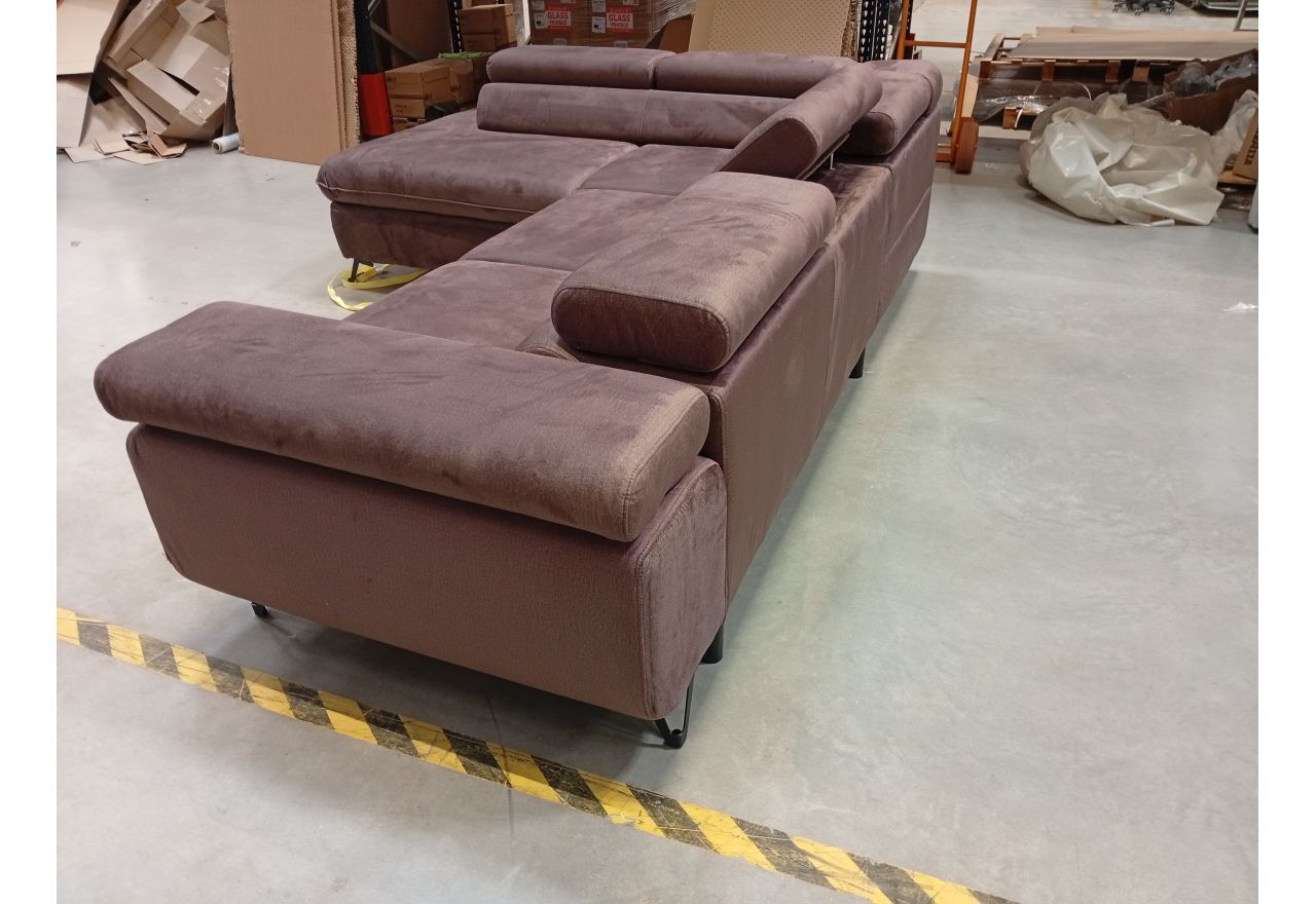 Narożnik PETER L - Monolith 15 - brązowy - OUTLETU