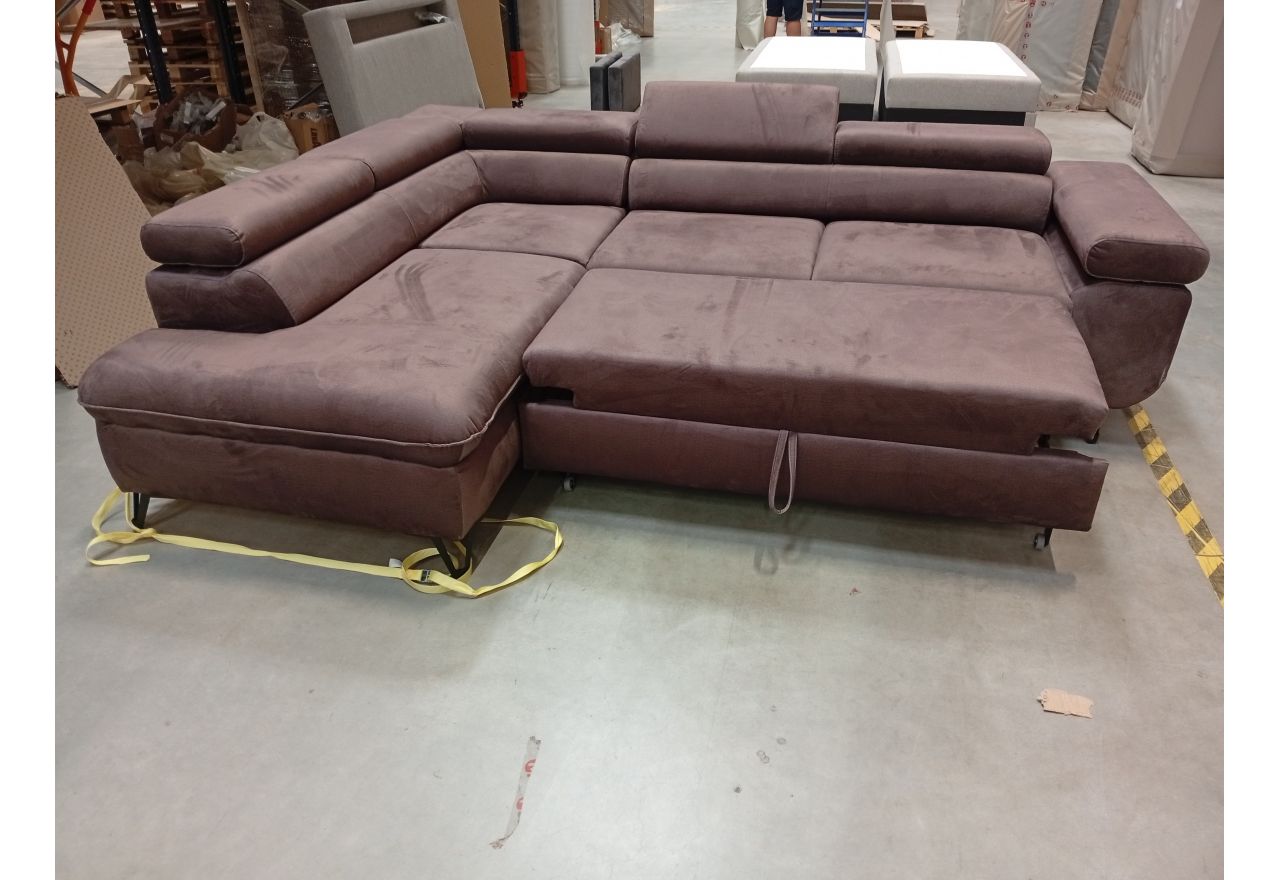 Narożnik PETER L - Monolith 15 - brązowy - OUTLETU