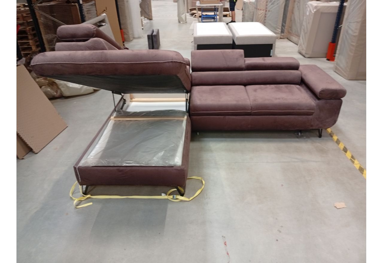 Narożnik PETER L - Monolith 15 - brązowy - OUTLETU