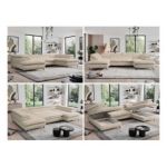 Narożnik - PEDRO U - uniwersalny - kremowy, plusz