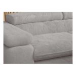 Narożnik - PEDRO L - strona prawa - jasnoszary, plusz