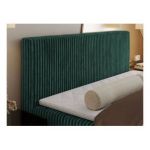 Łóżko kontynentalne TILIANO 160x200 - H3 - ciemnozielony, sztruks