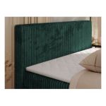 Łóżko kontynentalne TILIANO KING 200x200 - H3 - ciemnozielony, sztruks