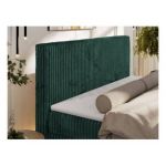 Łóżko kontynentalne TILIANO DUO 200x200 - H3 - ciemnozielony, sztruks
