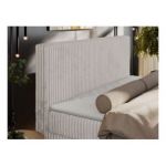 Łóżko kontynentalne TILIANO DUO 140x200 - H3 - jasnoszary, sztruks