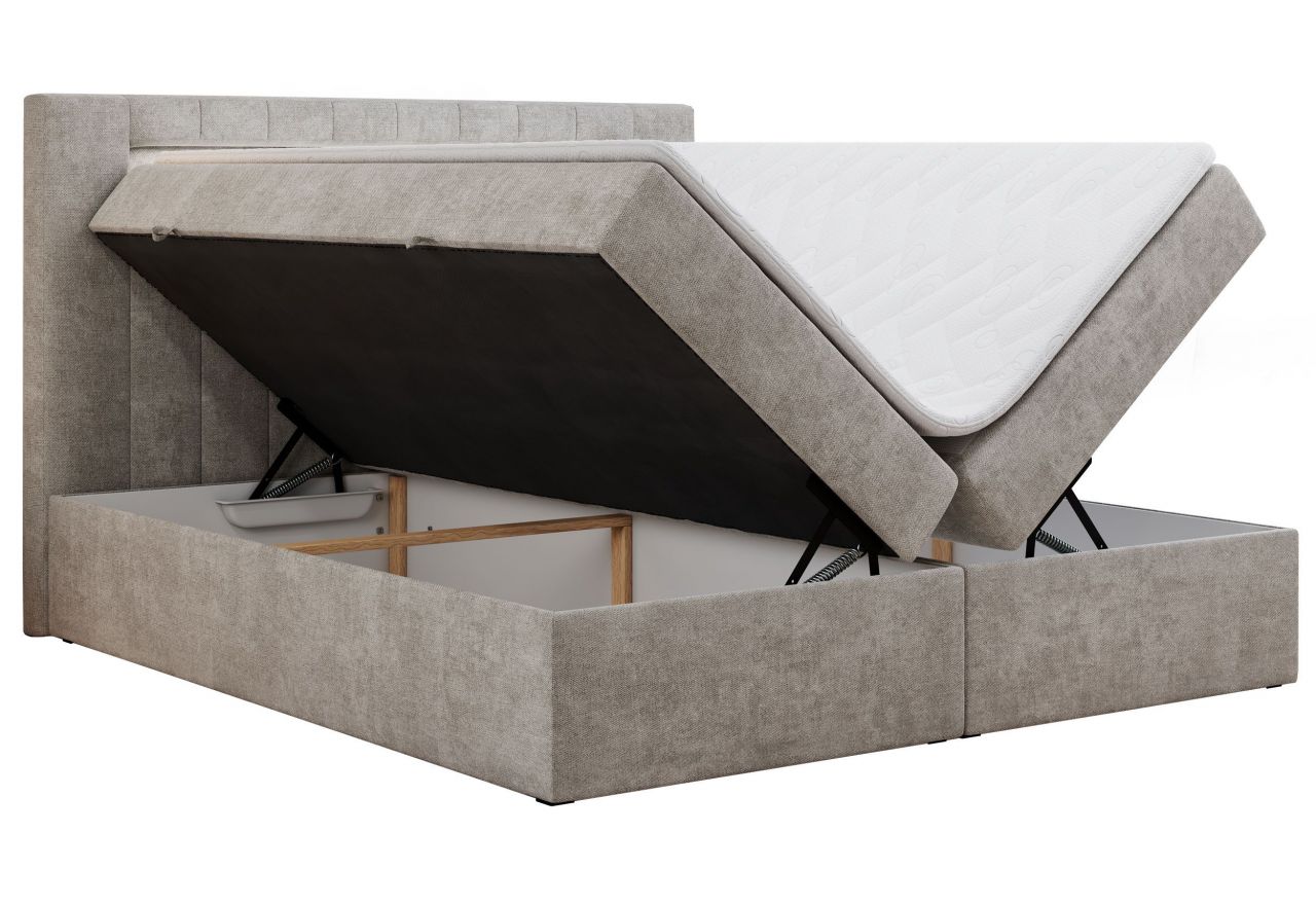 Łóżko kontynentalne GOLD 5 180x200 - Matana 17 - beżowy - OUTLET