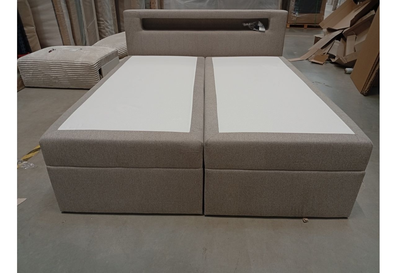 Łóżko kontynentalne GOLD 5 180x200 - Matana 17 - beżowy - OUTLET