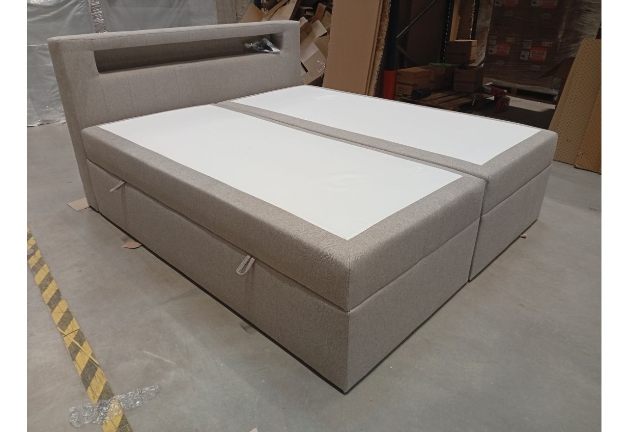 Łóżko kontynentalne GOLD 5 180x200 - Matana 17 - beżowy - OUTLET