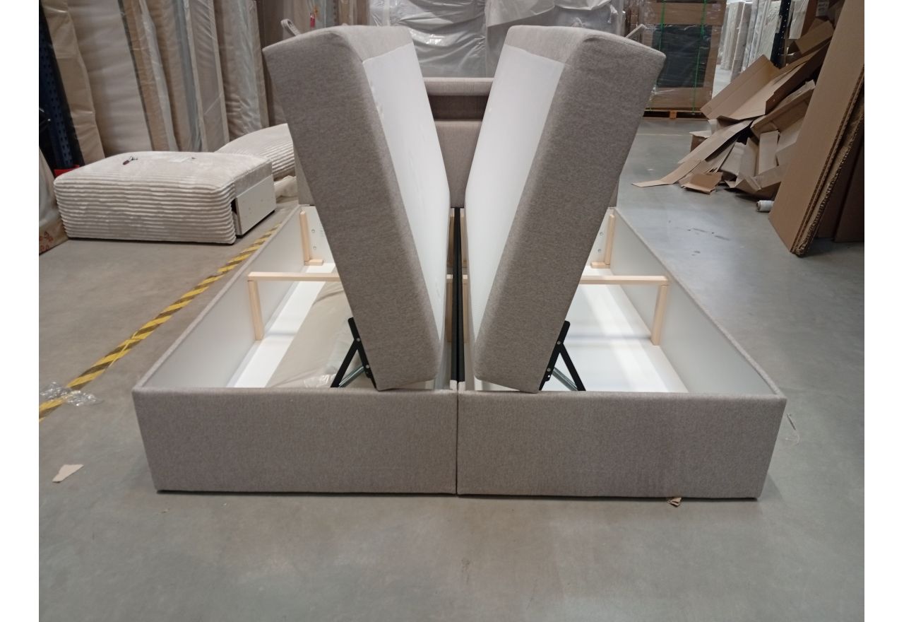 Łóżko kontynentalne GOLD 5 180x200 - Matana 17 - beżowy - OUTLET