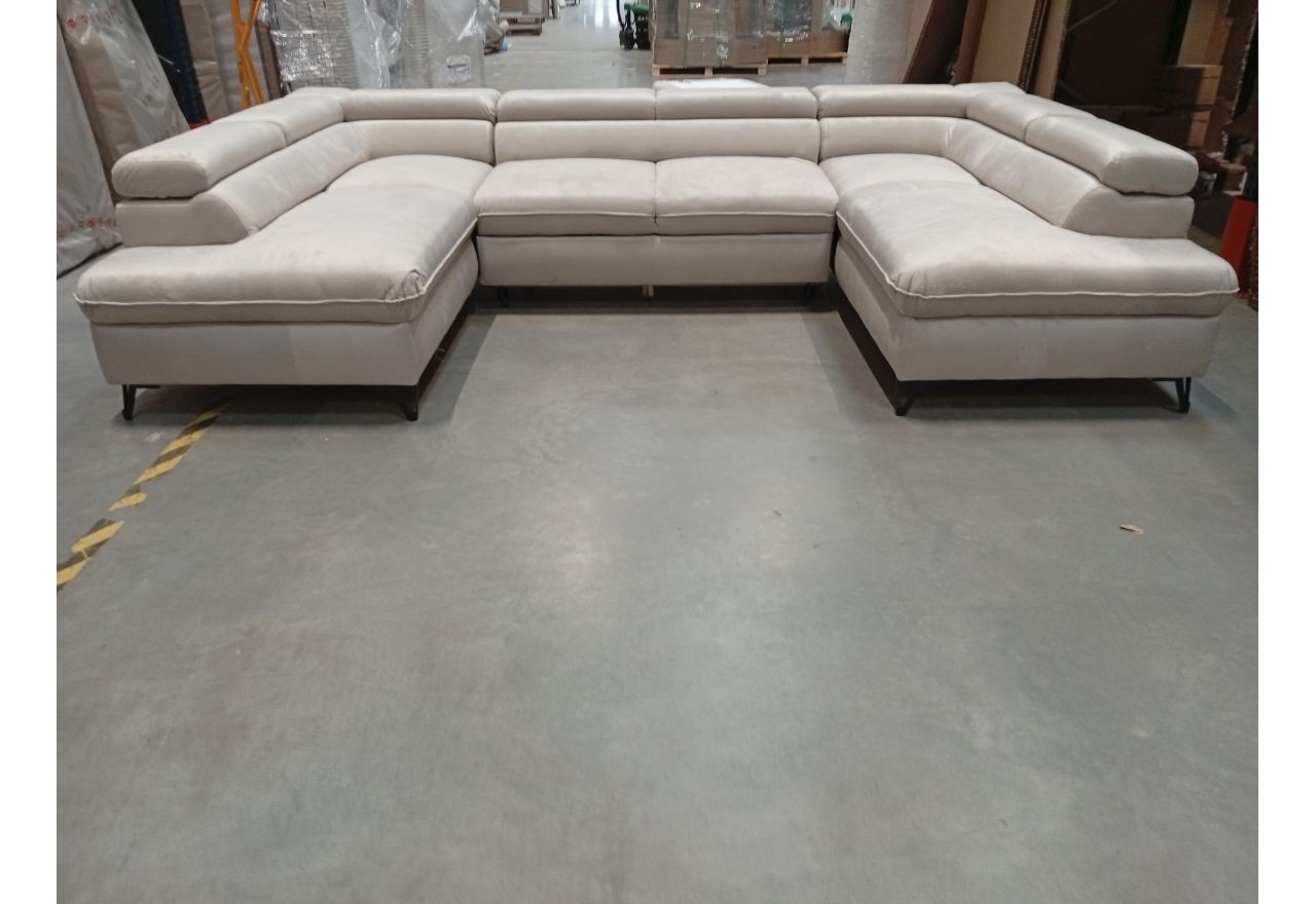 Narożnik PEDRO U - Monolith 02 - beżowy - OUTLETU