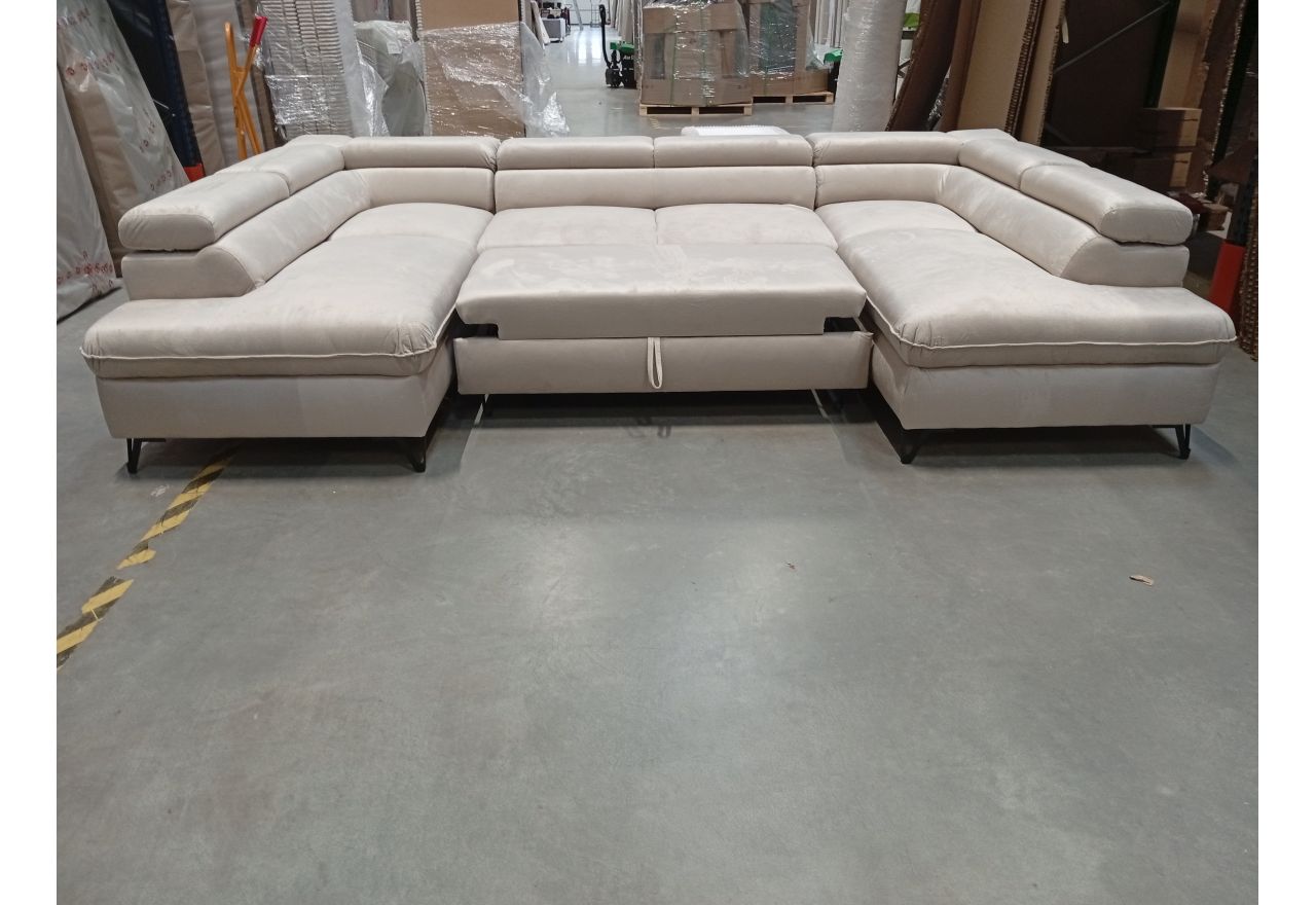 Narożnik PEDRO U - Monolith 02 - beżowy - OUTLETU