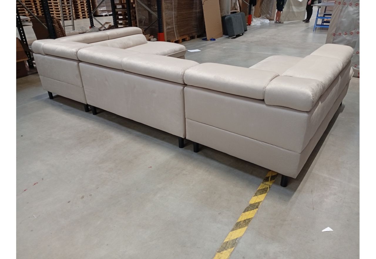 Narożnik PEDRO U - Monolith 02 - beżowy - OUTLETU