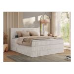 Łóżko kontynentalne TILIANO KING 160x200 - Tilia 01 - beżowy - OUTLETU