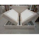 Łóżko kontynentalne TILIANO KING 160x200 - Tilia 01 - beżowy - OUTLETU