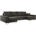 Narożnik DORIAN U - Monolith 92 - ciemny szary - OUTLETU