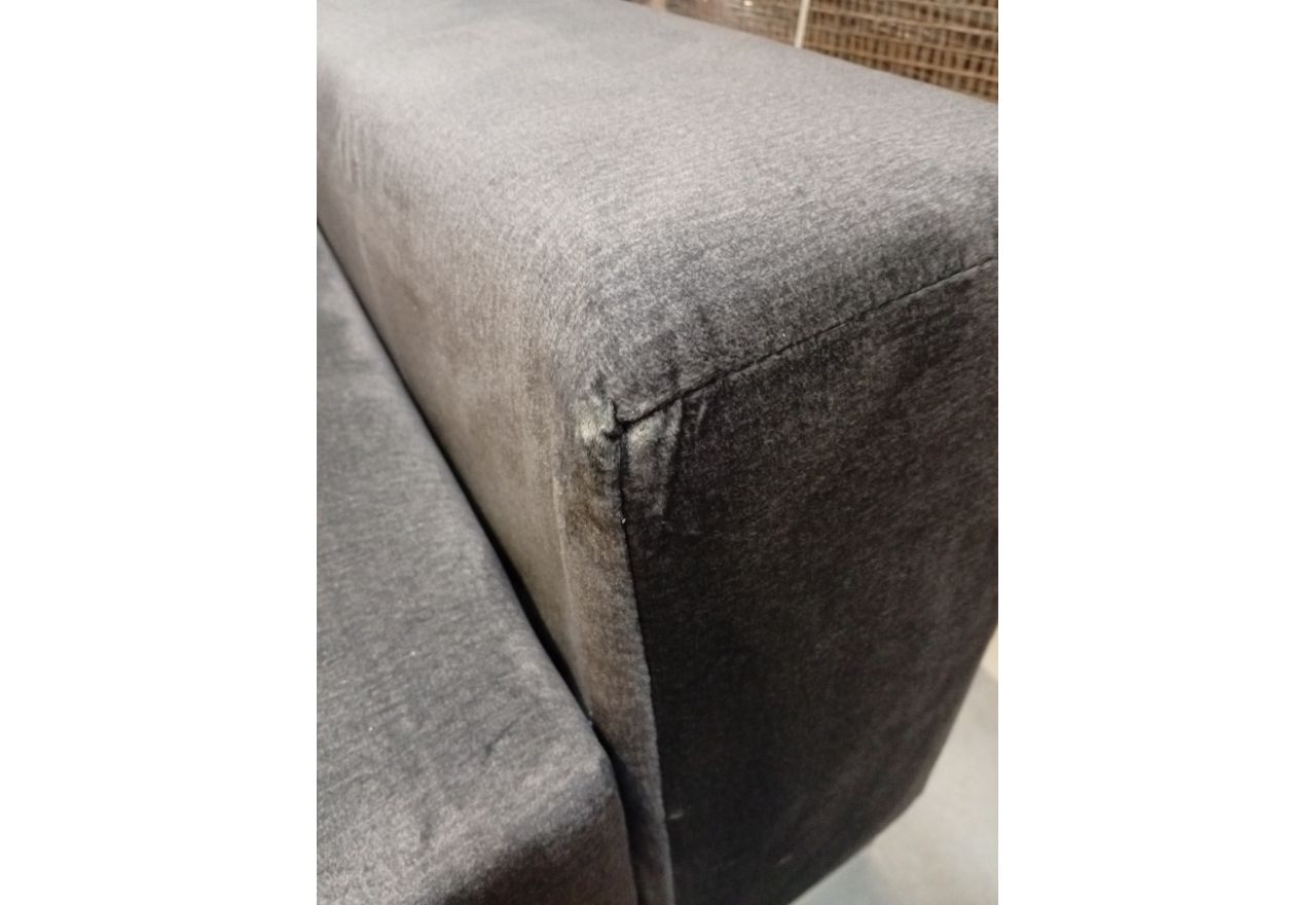 Narożnik DORIAN U - Monolith 92 - ciemny szary - OUTLETU