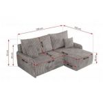 Narożnik ARPA L - Tilia 86 - szary - OUTLET