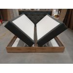 Łóżko kontynentalne VENETO KING 180x200 - Matana 05 - ciemny szary - OUTLETU