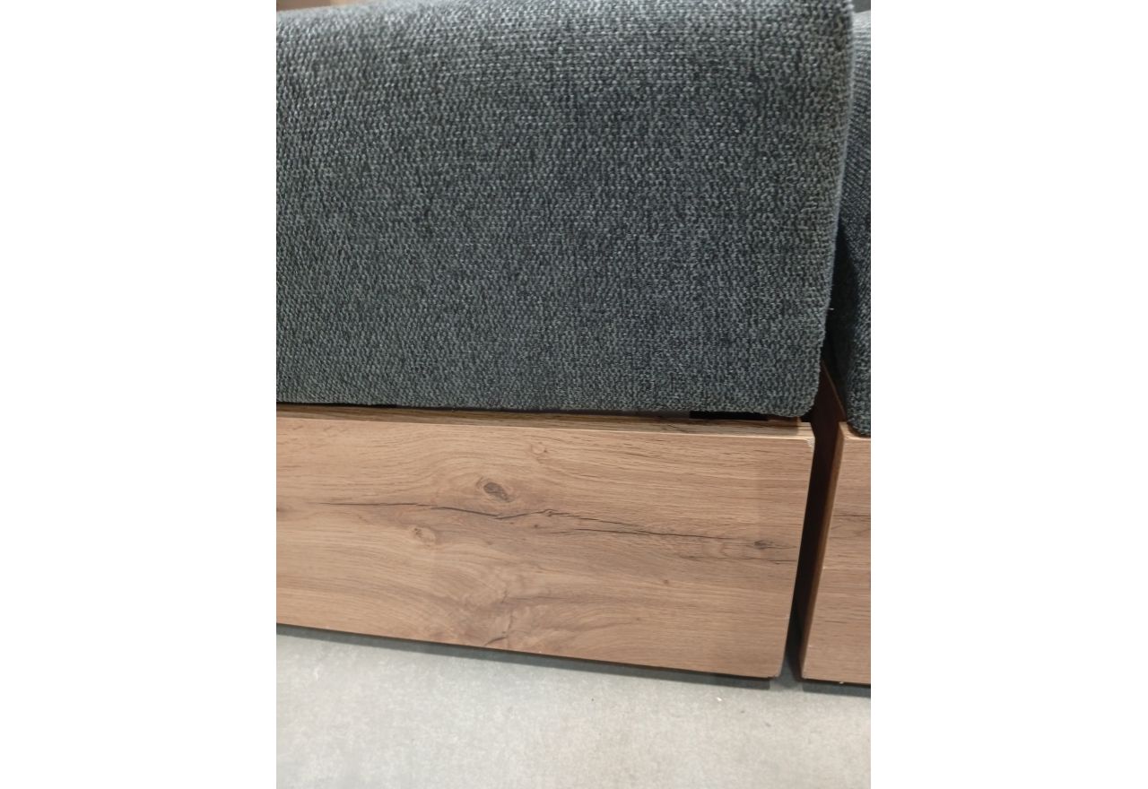 Łóżko kontynentalne VENETO KING 180x200 - Matana 05 - ciemny szary - OUTLETU