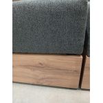 Łóżko kontynentalne VENETO KING 180x200 - Matana 05 - ciemny szary - OUTLETU