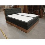 Łóżko kontynentalne VENETO KING 180x200 - Matana 05 - ciemny szary - OUTLETU