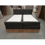 Łóżko kontynentalne VENETO KING 180x200 - Matana 05 - ciemny szary - OUTLETU