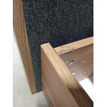 Łóżko kontynentalne VENETO KING 180x200 - Matana 05 - ciemny szary - OUTLETU