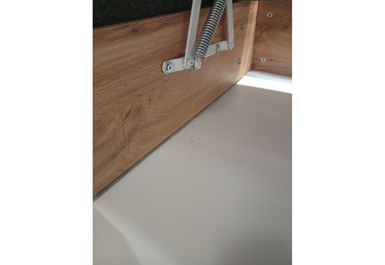 Łóżko kontynentalne VENETO KING 180x200 - Matana 05 - ciemny szary - OUTLETU