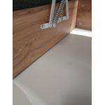 Łóżko kontynentalne VENETO KING 180x200 - Matana 05 - ciemny szary - OUTLETU