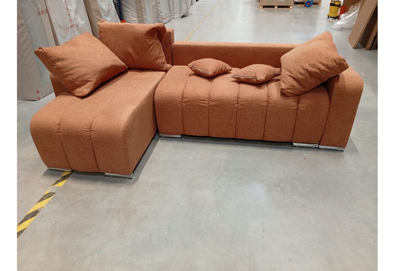 Narożnik KIRASSO L - Matana 08 - pomarańczowy - OUTLETU