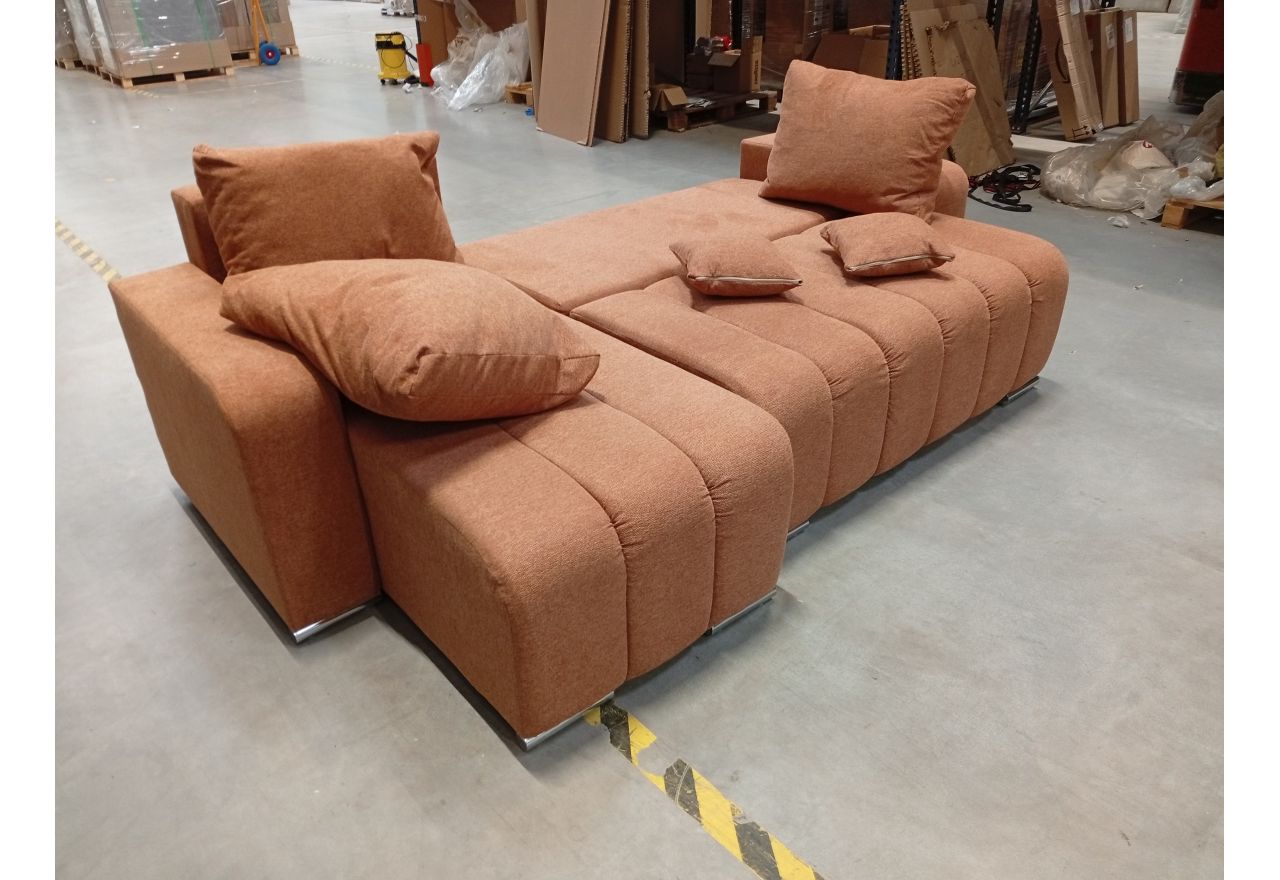 Narożnik KIRASSO L - Matana 08 - pomarańczowy - OUTLETU