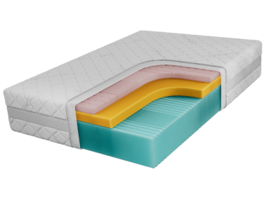 Materac piankowy VELO 90x200 cm - H2 - pokrowiec SIVO